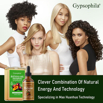 Gypsophila Batana Oil Hair Growth Bundle - Batana Oil Shampoo & 100% Pure Natural Rosemary Hair Treatment for Women & Men – Thicker, Healthier Hair Avelisse