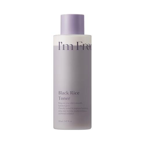 I'm from Black Rice Toner for Oily Skin - Sebum Control, Lightweight, Niacinamide & Panthenol, Fragrance Free, Korean Skin Care, 150ml Avelisse
