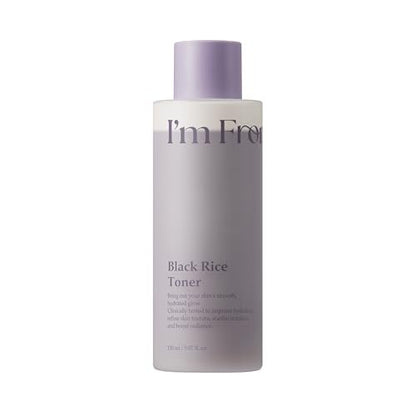 I'm from Black Rice Toner for Oily Skin - Sebum Control, Lightweight, Niacinamide & Panthenol, Fragrance Free, Korean Skin Care, 150ml Avelisse