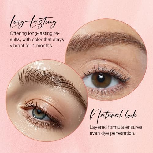 GOLLEE Lash Color Kit Brown – Professional Lash and Brow Color for Salon & Home Use, Natural Effects, Long Lasting Up to 4 Weeks - görsel 3