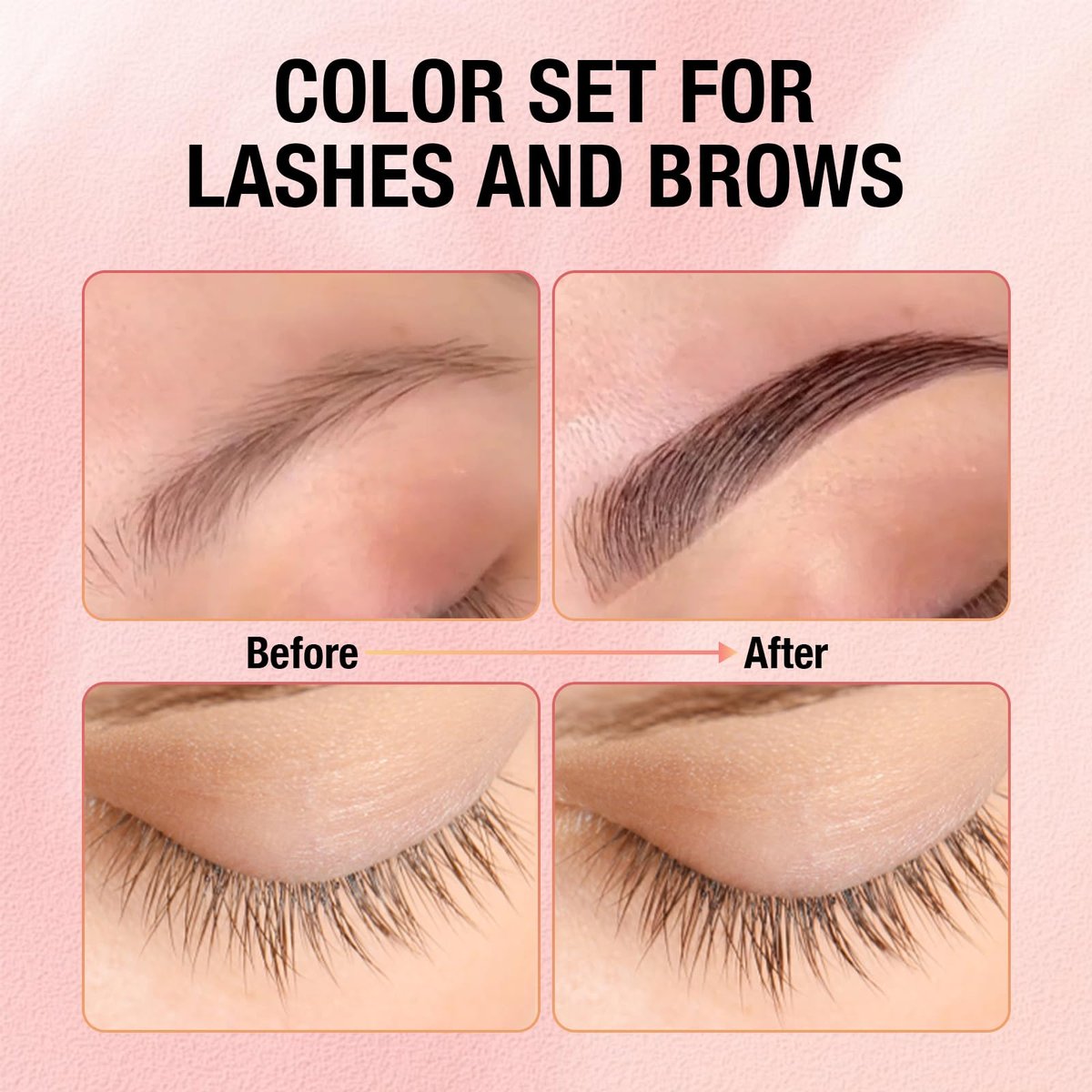 GOLLEE Lash Color Kit Brown – Professional Lash and Brow Color for Salon & Home Use, Natural Effects, Long Lasting Up to 4 Weeks - görsel 6