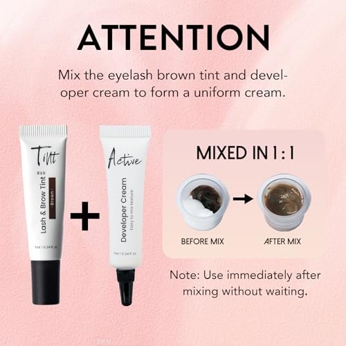 GOLLEE Lash Color Kit Brown – Professional Lash and Brow Color for Salon & Home Use, Natural Effects, Long Lasting Up to 4 Weeks - görsel 9