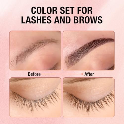 GOLLEE Lash Color Kit Brown – Professional Lash and Brow Color for Salon & Home Use, Natural Effects, Long Lasting Up to 4 Weeks - görsel 5