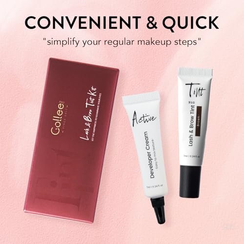 GOLLEE Lash Color Kit Brown – Professional Lash and Brow Color for Salon & Home Use, Natural Effects, Long Lasting Up to 4 Weeks - görsel 15