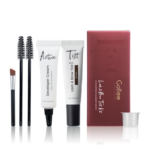GOLLEE Lash Color Kit Brown – Professional Lash and Brow Color for Salon & Home Use, Natural Effects, Long Lasting Up to 4 Weeks - görsel 1