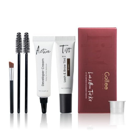GOLLEE Lash Color Kit Brown – Professional Lash and Brow Color for Salon & Home Use, Natural Effects, Long Lasting Up to 4 Weeks