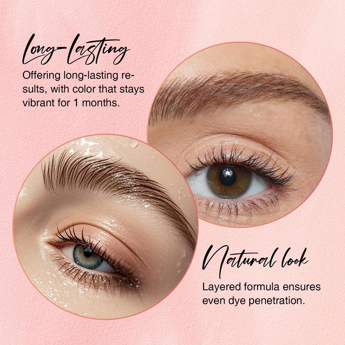 GOLLEE Lash Color Kit Brown – Professional Lash and Brow Color for Salon & Home Use, Natural Effects, Long Lasting Up to 4 Weeks - görsel 4