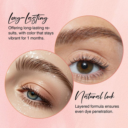 GOLLEE Lash Color Kit Brown – Professional Lash and Brow Color for Salon & Home Use, Natural Effects, Long Lasting Up to 4 Weeks