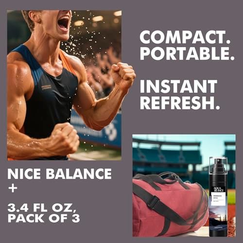 AQUA BLANCE Body Spray for Men – 3-Pack Long-Lasting Refreshing Spray (Ironwood Spice, Sailor's Essence, Leather Citrus) 3.4 Fl Oz Each Avelisse