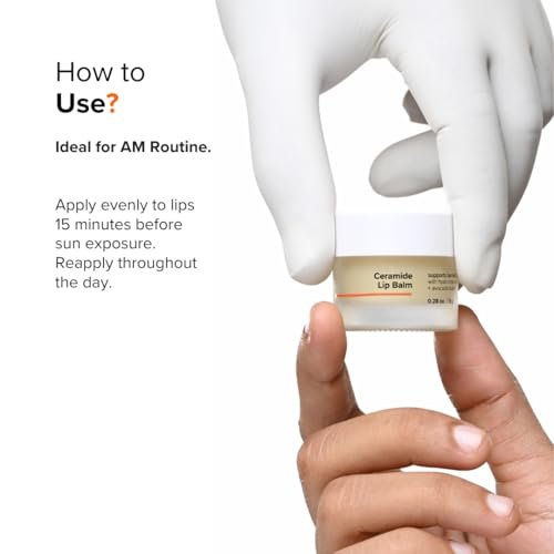 Minimalist Ceramide Lip Balm with Hyaluronic Acid for Dry Chapped Lips - 0.28 oz / 8g - görsel 10
