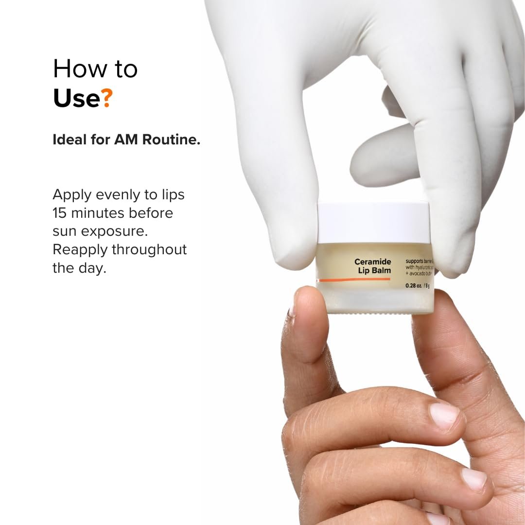 Minimalist Ceramide Lip Balm with Hyaluronic Acid for Dry Chapped Lips - 0.28 oz / 8g - görsel 9