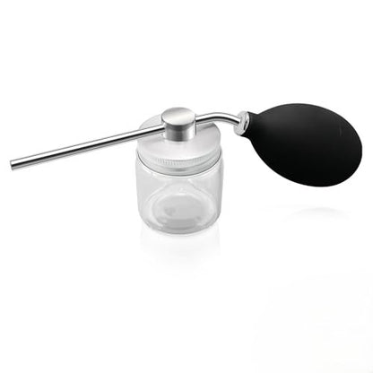 Refillable Powder Spray Bottle for Hair Building Fibers, Dry Shampoo & Cosmetic Powders - Leak-Proof Hair Fiber Applicator with Precision Nozzle, Portable Powder Dispenser for Men and Women