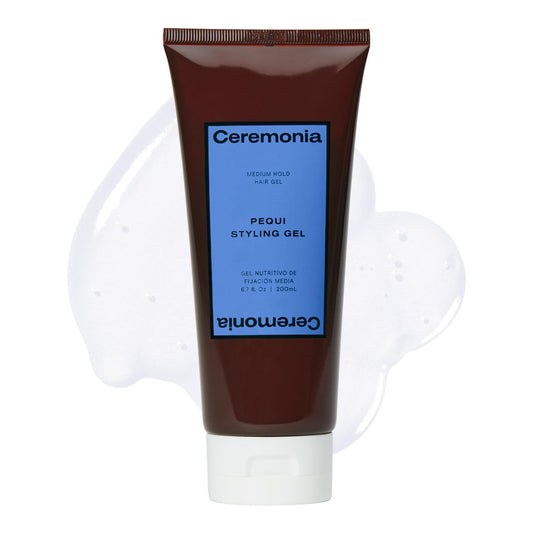 Ceremonia Pequi Styling Gel – Medium Hold Hair Gel for Natural Shine & Frizz Control, Non-Sticky Hydrating with Aloe Vera, All Hair Types, 6.7 fl oz Avelisse