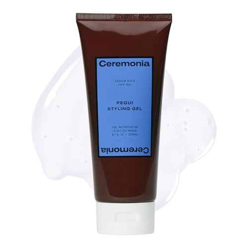 Ceremonia Pequi Styling Gel – Medium Hold Hair Gel for Natural Shine & Frizz Control, Non-Sticky Hydrating with Aloe Vera, All Hair Types, 6.7 fl oz Avelisse
