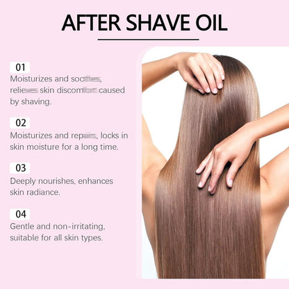 Dosoecse Strawberry Vanilla After Shave Oil for Women - Smooth Skin, Prevent Ingrown Hairs & Dryness (3 Fl Oz)