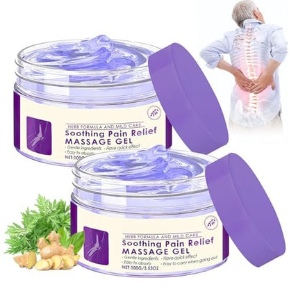 Hadaclub Joint Gel - Soothing Massage Gel for Knees, Lumbar, Neck, Hands and Feet (2-Pack)