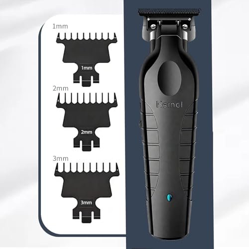 KEMEI Hair Clipper 2299 Professional Cordless & Corded Barber Clippers for Men - Rechargeable Beard Trimmer, Stainless Steel Blades, Black - görsel 12