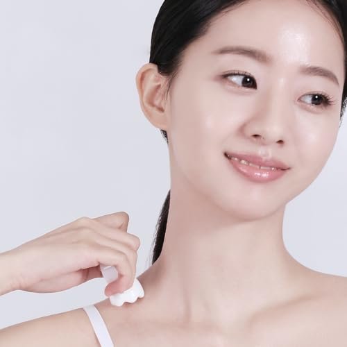 HAUA Ring Gua Sha – Premium Natural Ceramic Facial Massager for Face & Body, White Avelisse