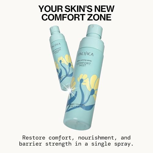 Pacifica Comfort Mist Daily Calming Face Spray - Hydrating Facial Mist for Sensitive & Dry Skin - Fragrance-Free Soothing Spray with Red Seaweed, Green Tea & Chamomile - Vegan - 4 fl oz - görsel 4
