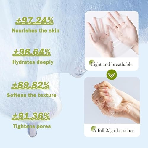 YiJiaBa 10-Pack Collagen Sheet Face Masks - Fruit Hydrating Facial Mask Set for Glowing Skin, Bulk Spa Party Pack for Women & Men - görsel 7