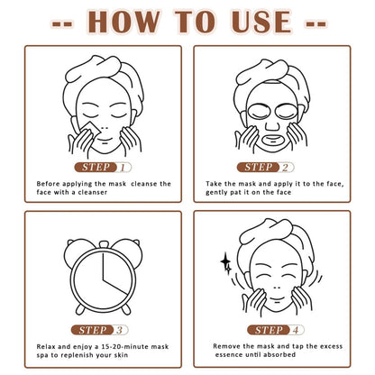YiJiaBa 10-Pack Collagen Sheet Face Masks - Fruit Hydrating Facial Mask Set for Glowing Skin, Bulk Spa Party Pack for Women & Men