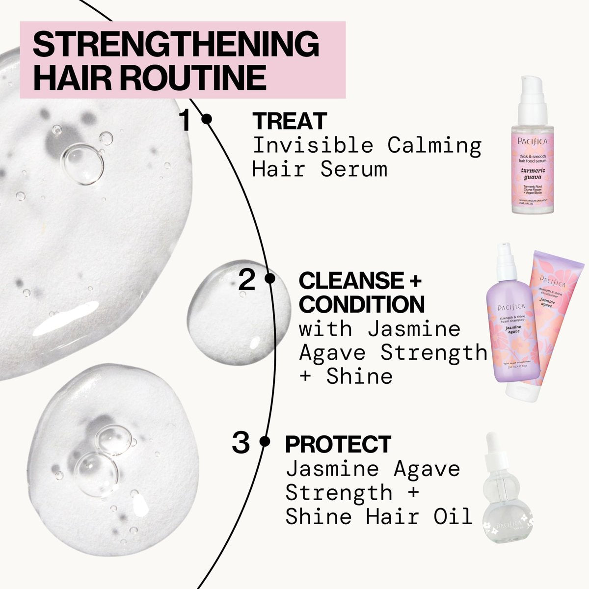 Pacifica Invisible Calming Hair Serum - Frizz Control & Hair Thickening Treatment with Turmeric, Guava, Peptides, Biotin & Caffeine - Vegan & Cruelty-Free Leave-In Scalp Serum (1 fl oz) - görsel 15