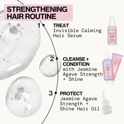 Pacifica Invisible Calming Hair Serum - Frizz Control & Hair Thickening Treatment with Turmeric, Guava, Peptides, Biotin & Caffeine - Vegan & Cruelty-Free Leave-In Scalp Serum (1 fl oz)