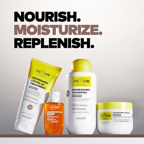 ALFAPARF MILANO Yellow Professional Nutritive Nourishing Mask for Dry Hair - Argan & Coconut Oils, Deep Nourishment, 16.9 fl oz (500ml) - görsel 12