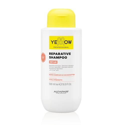 ALFAPARF MILANO Yellow Professional Repair Reparative Shampoo for Damaged Hair - Bond Complex & Cacao Butter - 16.9 fl oz - görsel 2