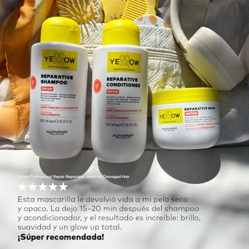 ALFAPARF MILANO Yellow Professional Repair Reparative Shampoo for Damaged Hair - Bond Complex & Cacao Butter - 16.9 fl oz - görsel 8