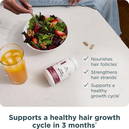 Ancient Nutrition Hair Growth + Collagen Supplement – Hydrolyzed Collagen Peptides with Clinically Studied Superfoods for Thicker, Fuller Hair & Radiant Skin, 60 Count Avelisse