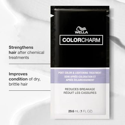 COLORCHARM Post Color & Lightening Treatment | Bond Building Conditioner | Adds Shine & Strength | 1 Fl Oz Sachet