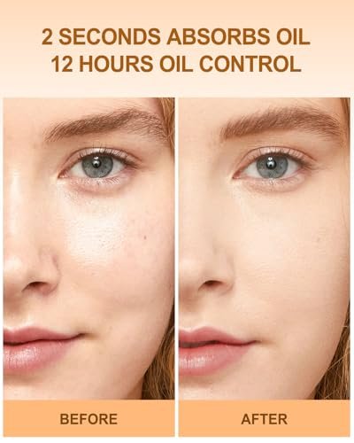 Face Oil Blotting Cushion – Oil Absorbing Liquid Mattifying Cushion with Natural Tea Tree for Oily Skin, Reusable Alternative to Oil Blotting Paper Avelisse