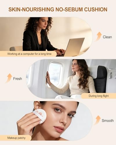 Face Oil Blotting Cushion – Oil Absorbing Liquid Mattifying Cushion with Natural Tea Tree for Oily Skin, Reusable Alternative to Oil Blotting Paper Avelisse