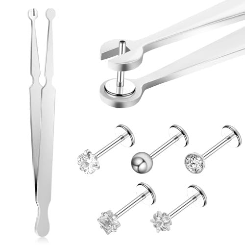 LLOUSSAK Professional Piercing Clamps – Stainless Steel Jewelry Changing Tool for Nose, Ear & Belly Piercings Avelisse