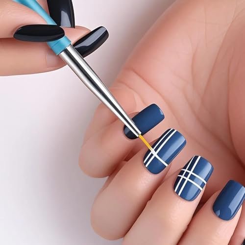 Nail Dotting Tools Set – 5PCS Dual-Ended Dotting Pens & 3PCS Nail Art Brushes for DIY Nail Art, Painting & Design - görsel 4