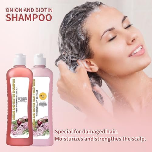 Onion Rosemary Shampoo and Conditioner Set for Hair Growth, Softness & Shine - 8.38 Fl Oz Each Avelisse