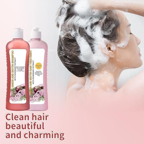 Onion Rosemary Shampoo and Conditioner Set for Hair Growth, Softness & Shine - 8.38 Fl Oz Each Avelisse