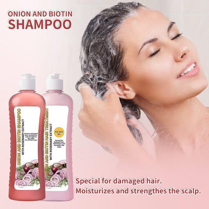 Onion Rosemary Shampoo and Conditioner Set for Hair Growth, Softness & Shine - 8.38 Fl Oz Each Avelisse