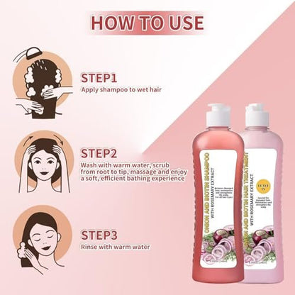 Onion Rosemary Shampoo and Conditioner Set for Hair Growth, Softness & Shine - 8.38 Fl Oz Each Avelisse