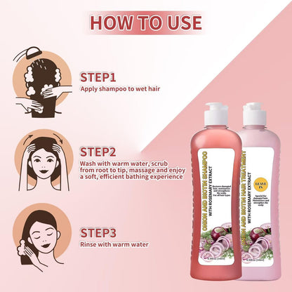 Onion Rosemary Shampoo and Conditioner Set for Hair Growth, Softness & Shine - 8.38 Fl Oz Each Avelisse