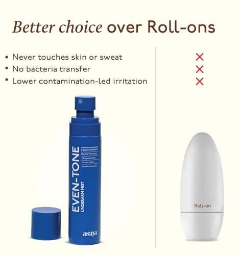 Asaya Even Tone Mist for Dark Underarms – 7% Glycolic Acid, 3% Lactic Acid & MelaMe™ – Spray for Underarm Pigmentation Removal, Fades Dark Patches & Controls Odour – 3.38 Fl Oz - görsel 12