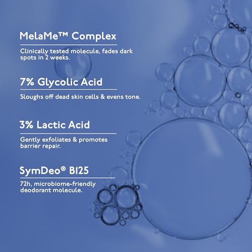 Asaya Even Tone Mist for Dark Underarms – 7% Glycolic Acid, 3% Lactic Acid & MelaMe™ – Spray for Underarm Pigmentation Removal, Fades Dark Patches & Controls Odour – 3.38 Fl Oz - görsel 6