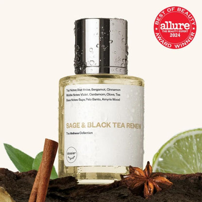 Dossier Original Eau de Parfum - Sage & Black Tea Renew - Unisex - Allure Best of Beauty Award Winner - 50ml Long-lasting Perfume Crafted in France Avelisse