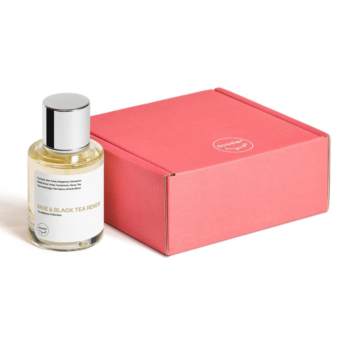 Dossier Original Eau de Parfum - Sage & Black Tea Renew - Unisex - Allure Best of Beauty Award Winner - 50ml Long-lasting Perfume Crafted in France Avelisse
