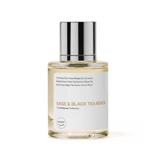Dossier Original Eau de Parfum - Sage & Black Tea Renew - Unisex - Allure Best of Beauty Award Winner - 50ml Long-lasting Perfume Crafted in France Avelisse