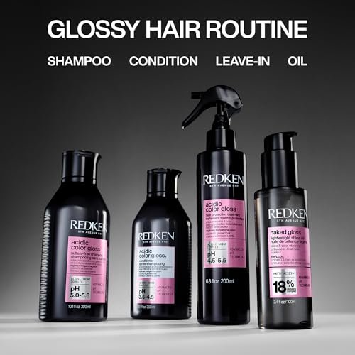 Redken Naked Gloss Shine Hair Oil - Lightweight Heat Protectant & Frizz Control for Dull or Color-Treated Hair Avelisse