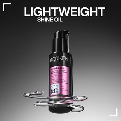 Redken Naked Gloss Shine Hair Oil - Lightweight Heat Protectant & Frizz Control for Dull or Color-Treated Hair Avelisse