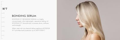 KOOPLEX No.7 Bonding Hair Serum – Leave-In Repair Treatment with Heat Protection up to 450°F, Lightweight Anti-Frizz Formula for Damaged, Color-Treated & Curly Hair 1.69 fl oz (50 ml)