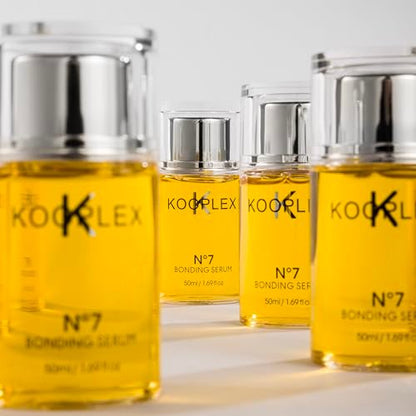 KOOPLEX No.7 Bonding Hair Serum – Leave-In Repair Treatment with Heat Protection up to 450°F, Lightweight Anti-Frizz Formula for Damaged, Color-Treated & Curly Hair 1.69 fl oz (50 ml)